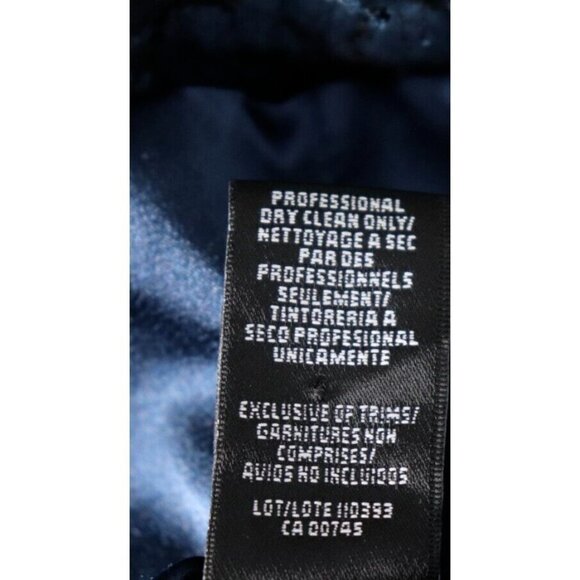 Monique Lhuillier ML Women Size US6 Small Navy Blue Short Knee Length Lace Dress - Picture 8 of 10